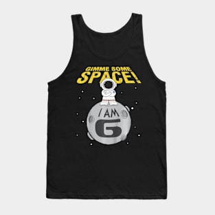 Kids Kids Birthday 6 Year Old Astronaut Birthday Tank Top